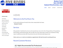 Tablet Screenshot of fiveriverstax.com